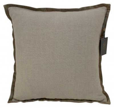 PILLOWCASE sand linen with flange - BASIC